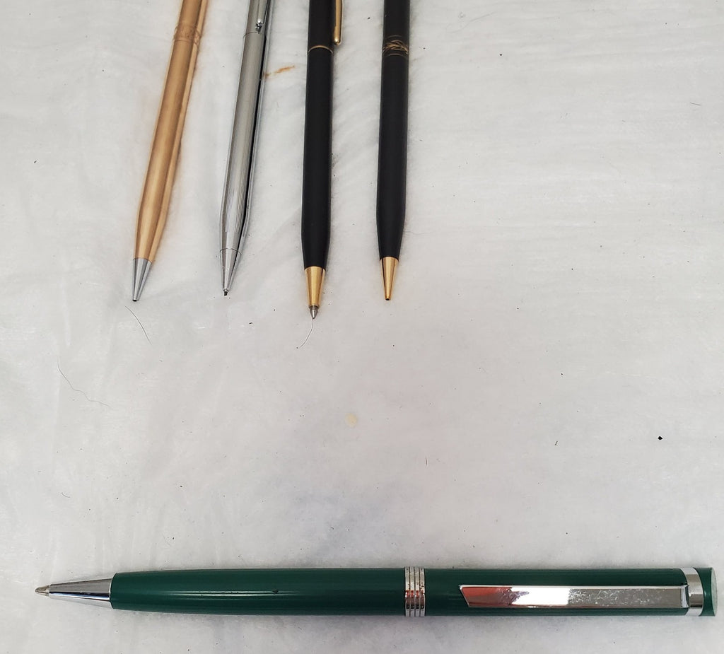 Lot of 5 Vintage Cross Ink and Coach Holmes Pens