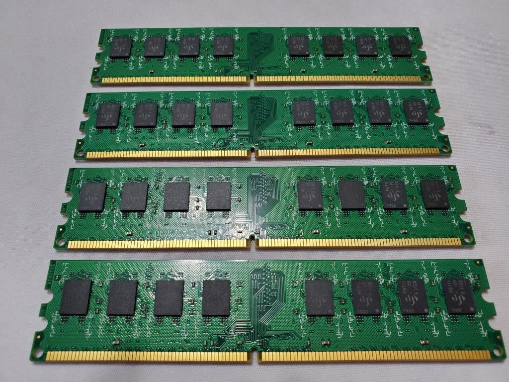 2GB Total DDR2 Dimm1 B0QFT PO# 149971 USA Made Memory