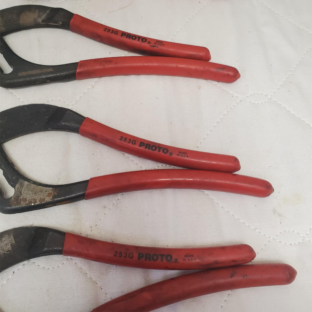 Lot of 4 Proto 253G Soft Jaw Cannon Plug Pliers LOT-314