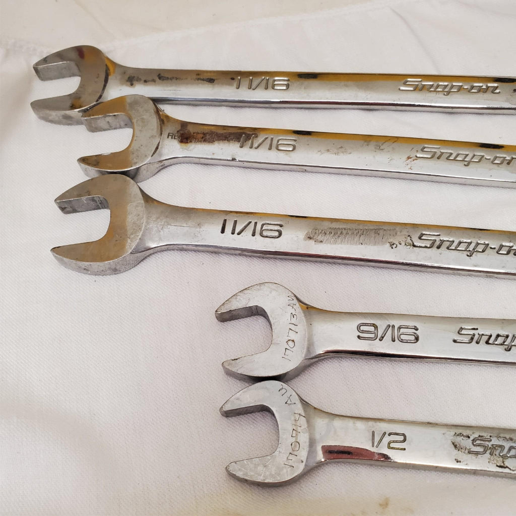 Lot of 5 Snap-On Combination Wrench Set LOT-856
