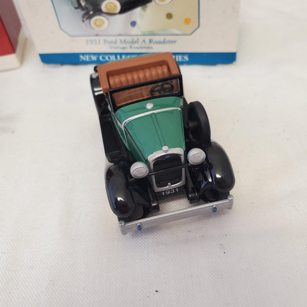 Hallmark Keepsake Ornament 1931 Ford Model a Roadster & Pewter Rocking Horse