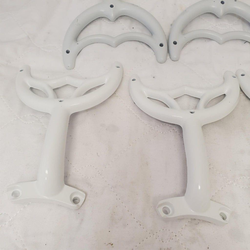 Vintage Hunter Ceiling Fan Arm Set Bright White Blade Brackets Replacement