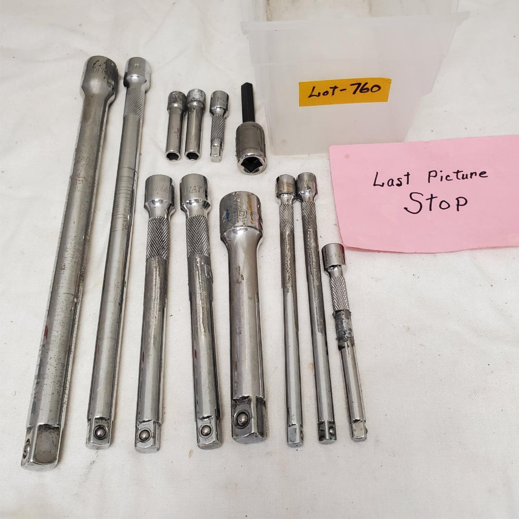 Lot of 12 Assorted Matco Sockets Wrenches Extension LOT-760