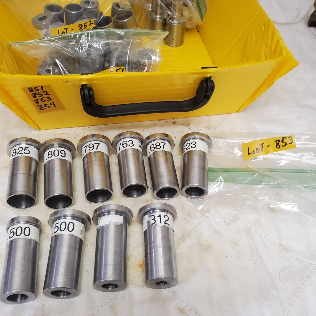 Lot of 10 Assorted Precision Steel Bushing Dies Set LOT-853