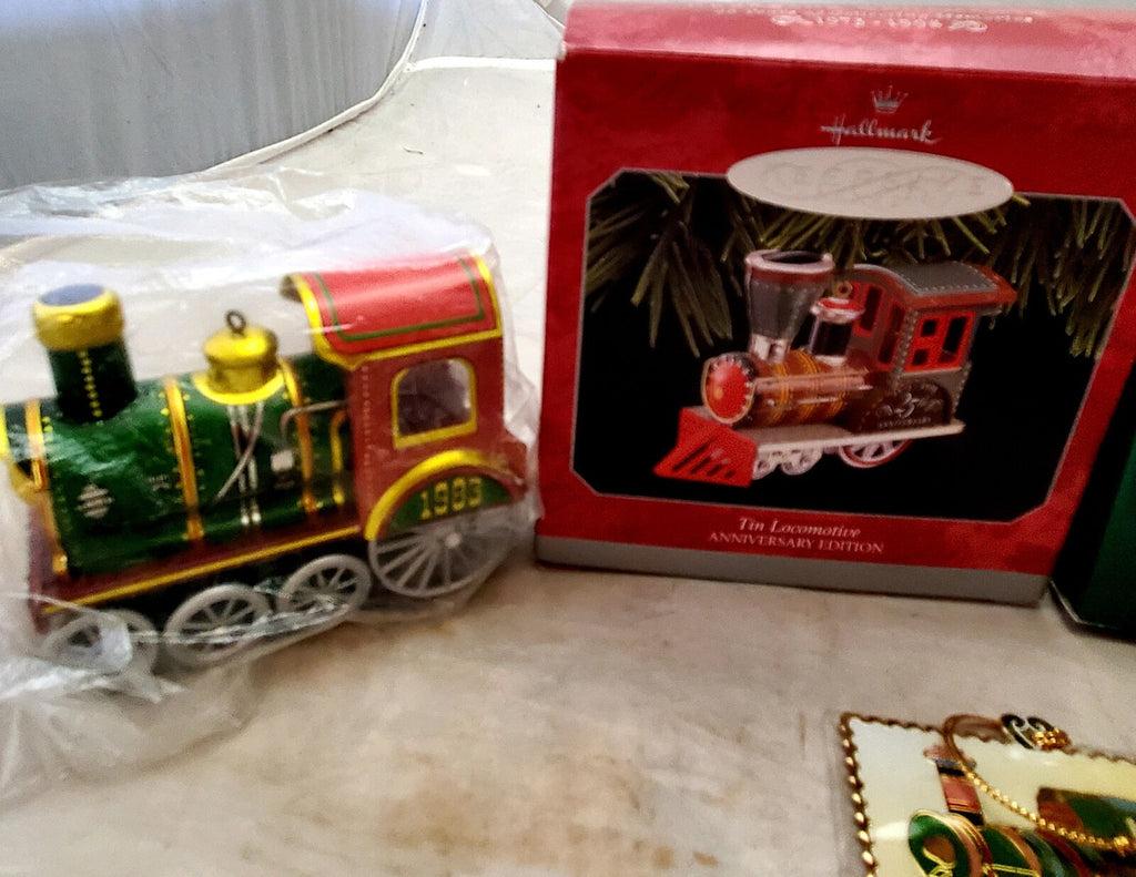 Hallmark Keepsake Tin Locomotive Trains, The Tender, Ornament Express Set of 3