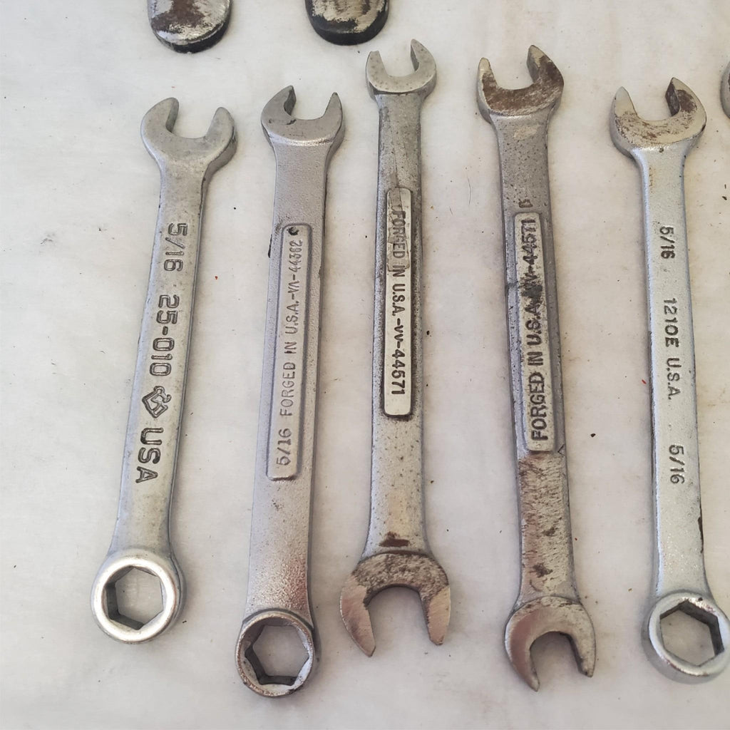 Lot of 20 Various Brand Assorted Size Wrenches Hand Tools LOT 358