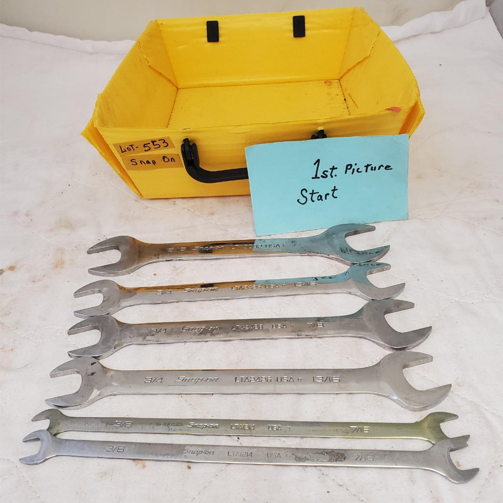 Lot of Snap-On Standard 4-Way Angle Open End Wrench LOT 553