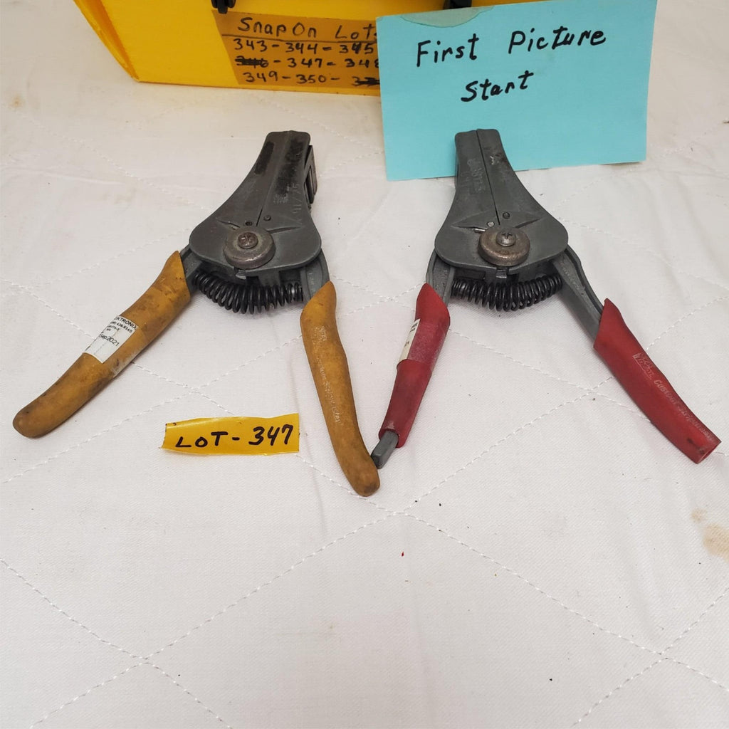 Lot of 2 Assorted Ideal Custom Stripmaster Electrical Wire Strippers LOT-347
