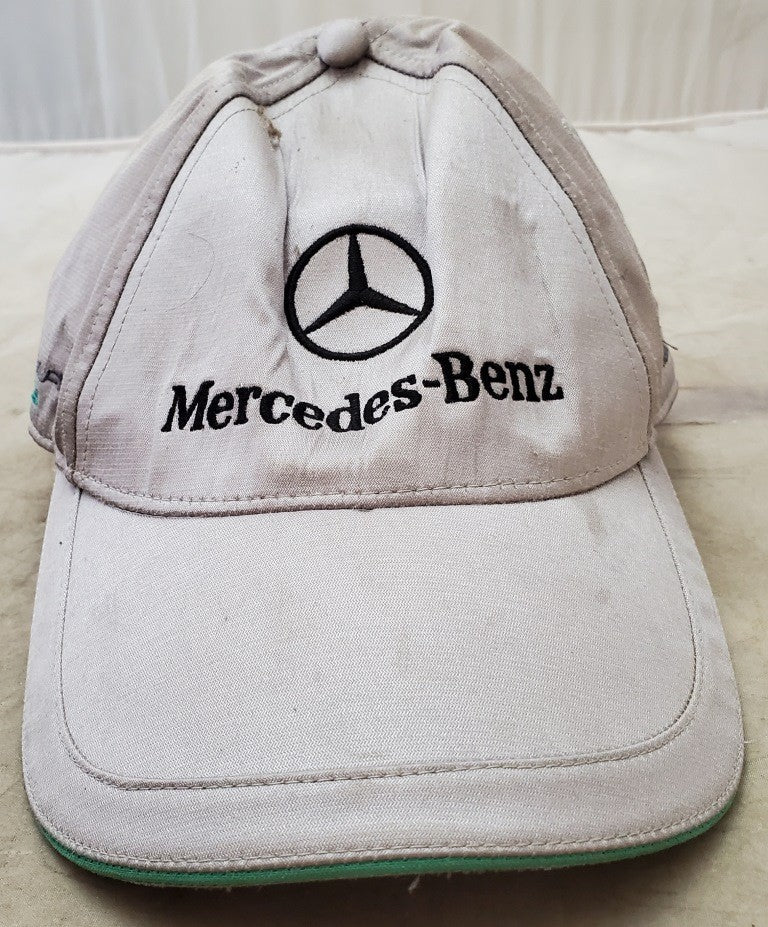 Vintage Mercedes Benz Auto Car Logo Adjustable White Mens Hat Cap