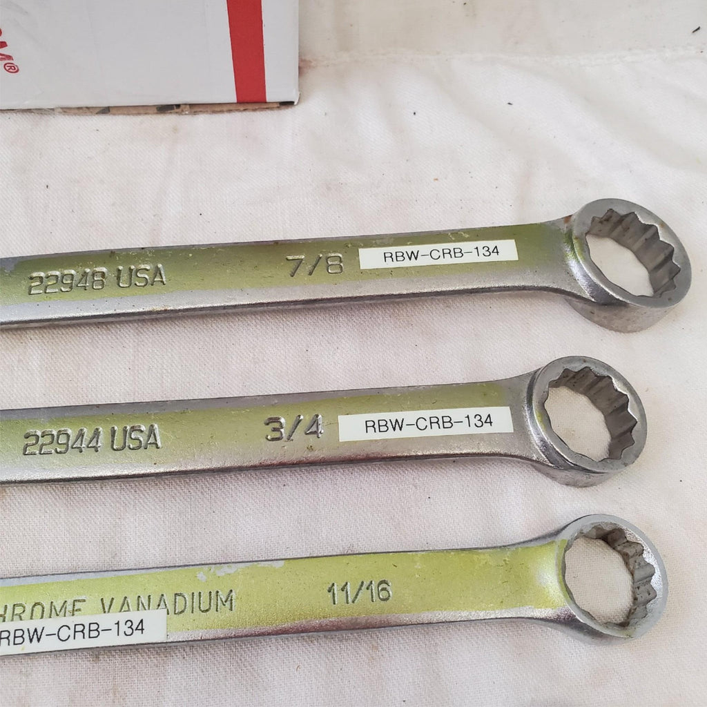 Lot of 11pcs 12 Point SAE Combination Wrench Set - LOT 468