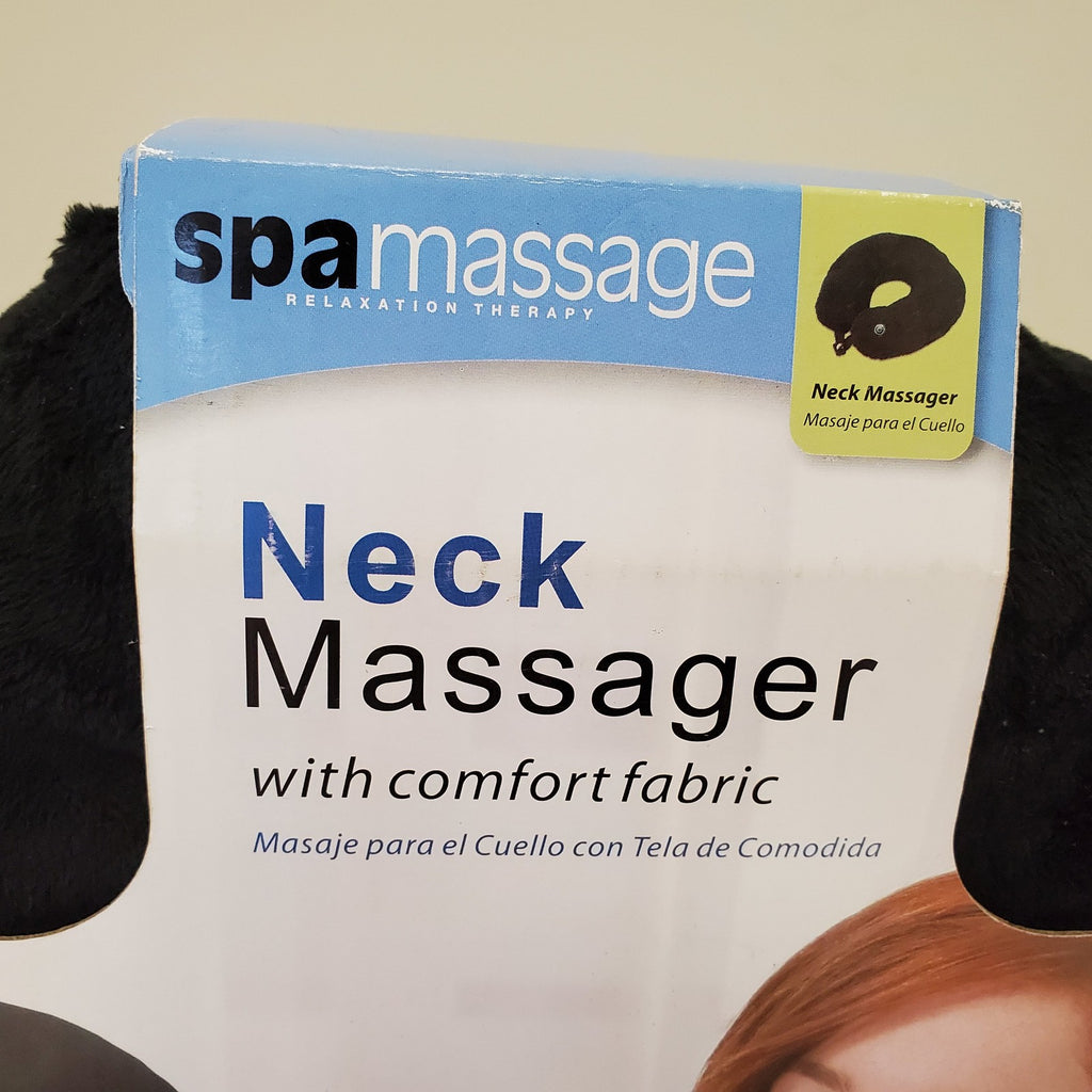 Spa Massage Black Neck Wrap Massager With Comfort Fabric