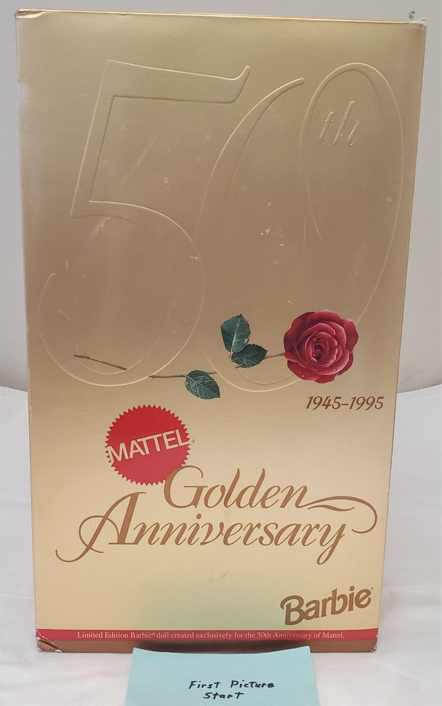 Barbie 1995 - Porcelain Barbie Doll - 50th Mattel Golden Anniversary