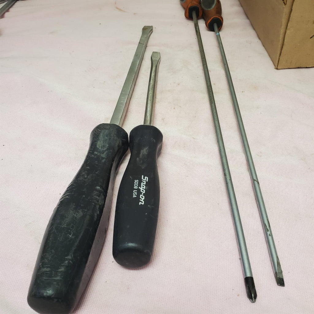 Lot of 4 Snap-on & Witte Flat Head Screwdriver LOT-682