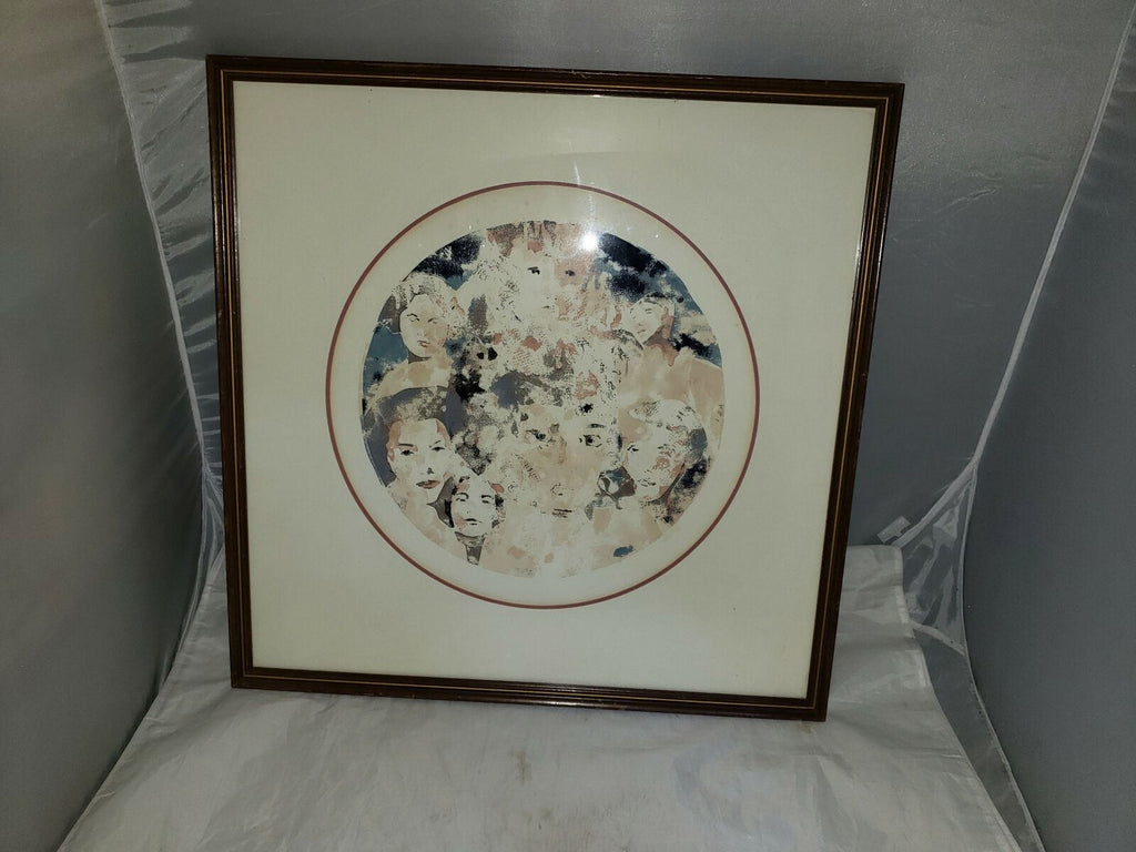 Used Faces print Framed By Artist James