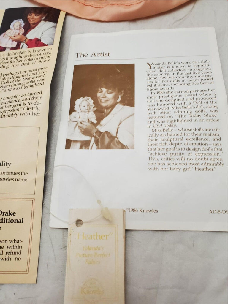 Yolanda Bello Knowles Ashton-Drake Picture Perfect Babies "Heather" Doll