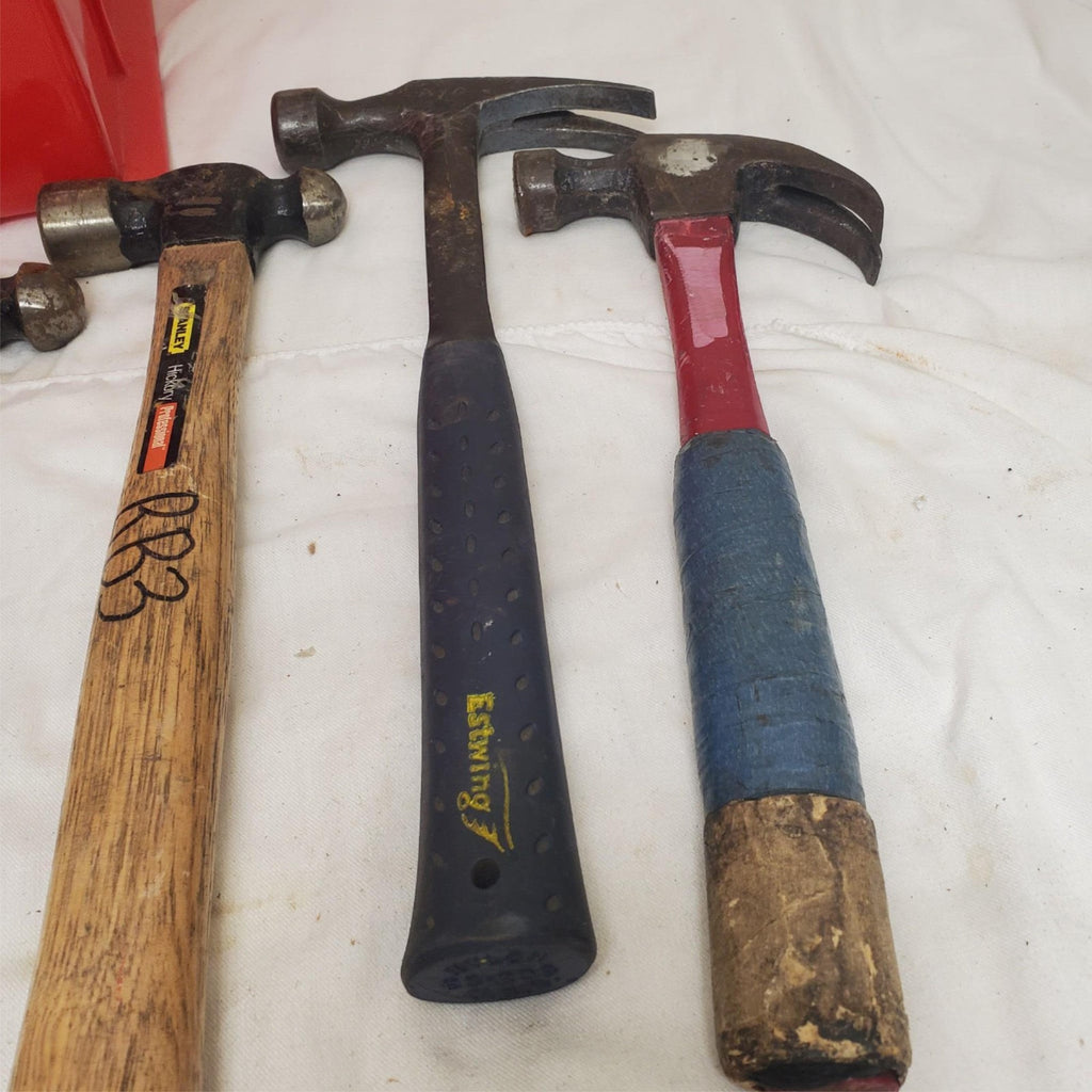 Lot of 5 Assorted Ball Peen & Claw Hammers LOT-621