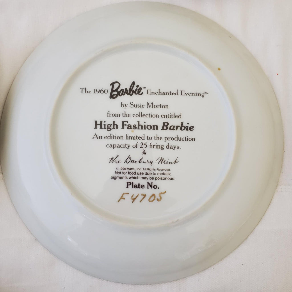 Lot of Plates Barbie The Danbury Mint Collector's Limited Edition 
