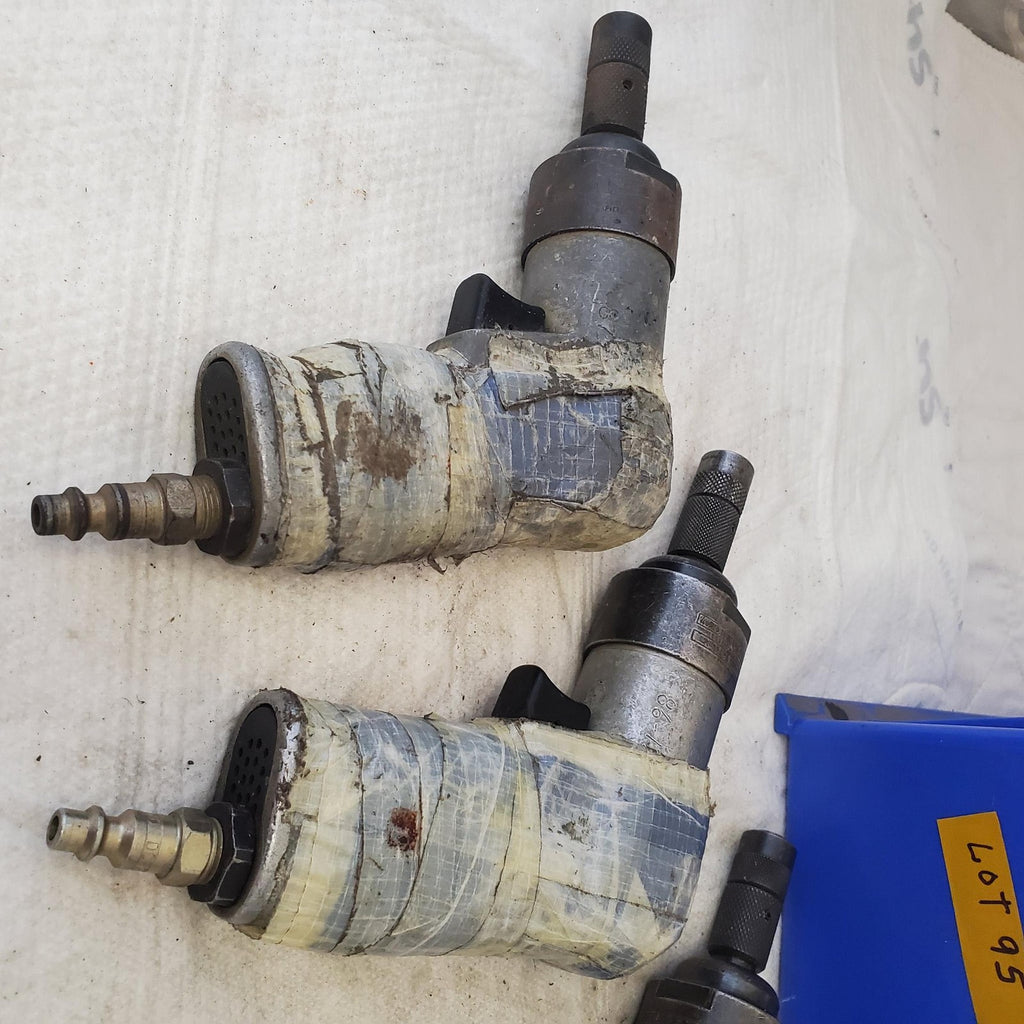 Lot of 4 Rockwell Pistol Grip Pneumatic Air Drill Air Tool Lot-95