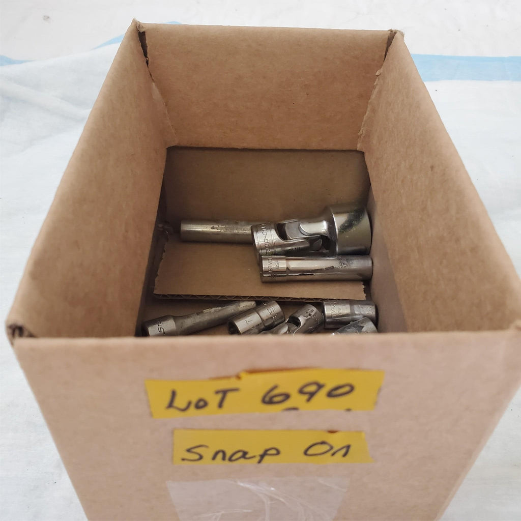 Snap On 9 Pieces Shallow Chrome Socket Set LOT-690