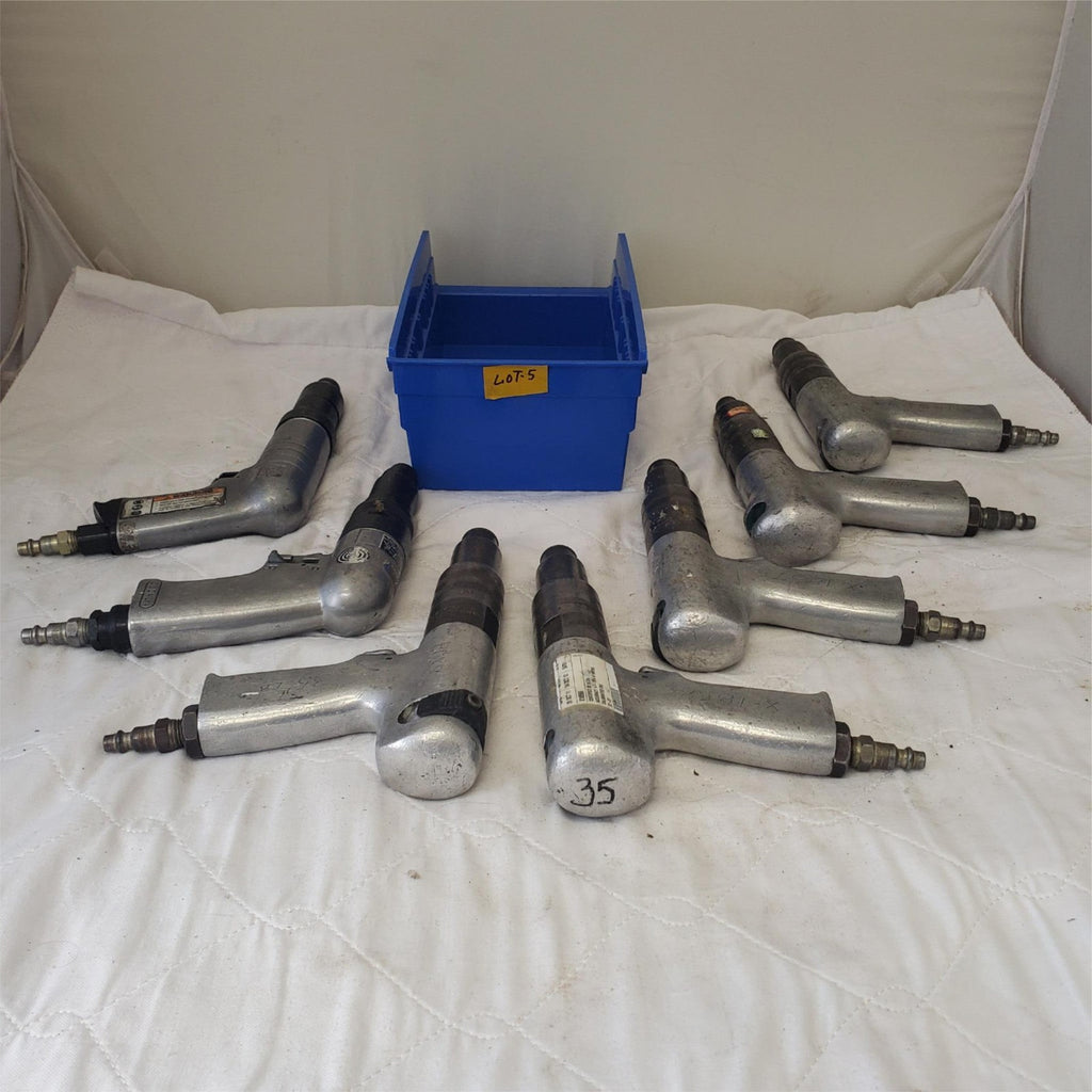 Cleco Pneumatic Pistol Grip 1/4" Air Tool Screwdriver/Nutrunner Air Tools Lot-5