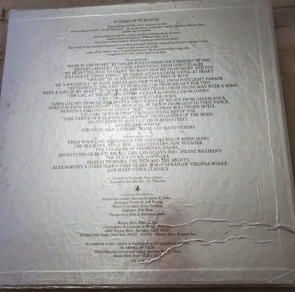 Warner Brothers - 50 Years of Film Music (Vinyl, 1973, 3-Record Box-Set)