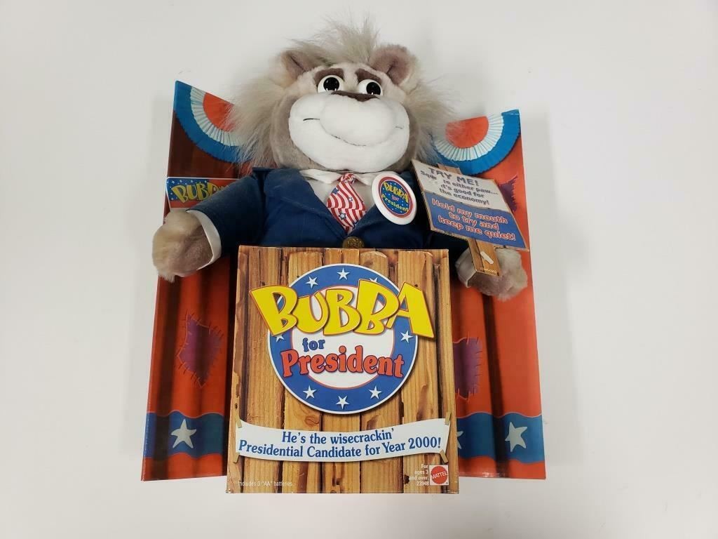 Used Bubba For President Mattel Talking Wisecrackin' Presidential Candidate 2000