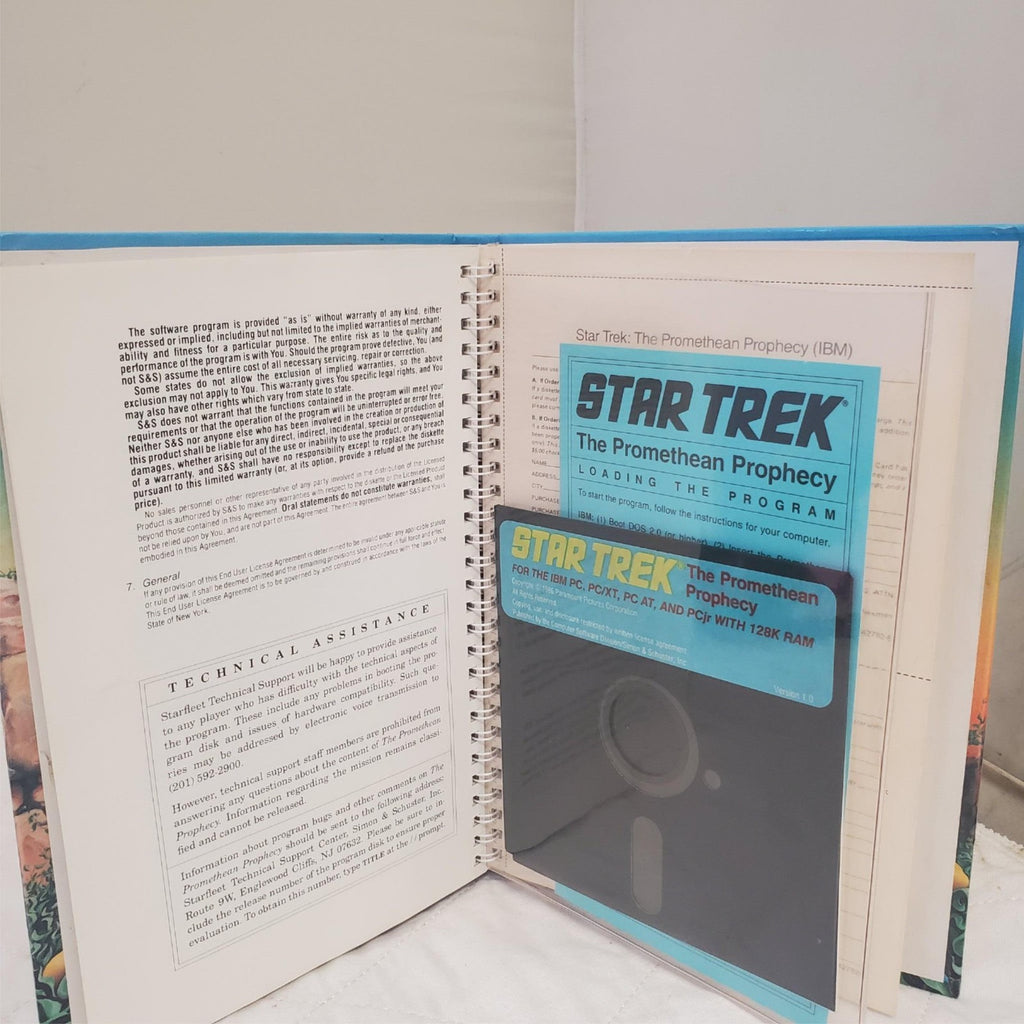 Vintage 1986 Star Trek The Promethean Prophecy IBM Pc