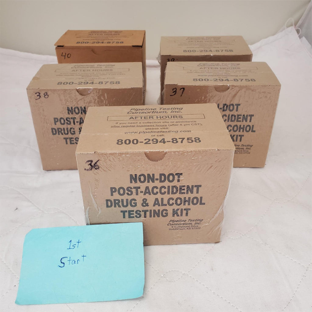 NON-Dot Post Accident Drug & Alcohol Testing Kit Lot of 5