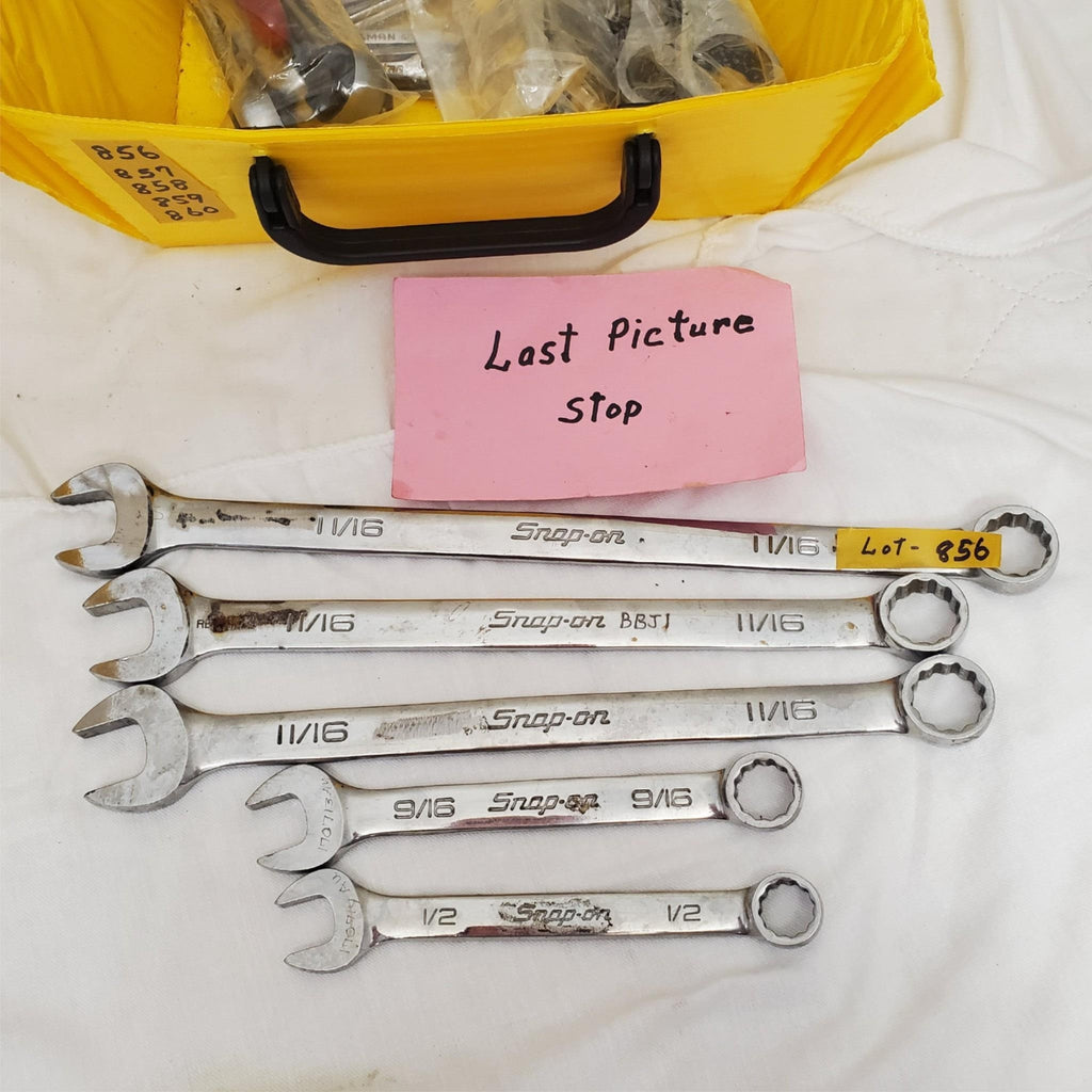 Lot of 5 Snap-On Combination Wrench Set LOT-856