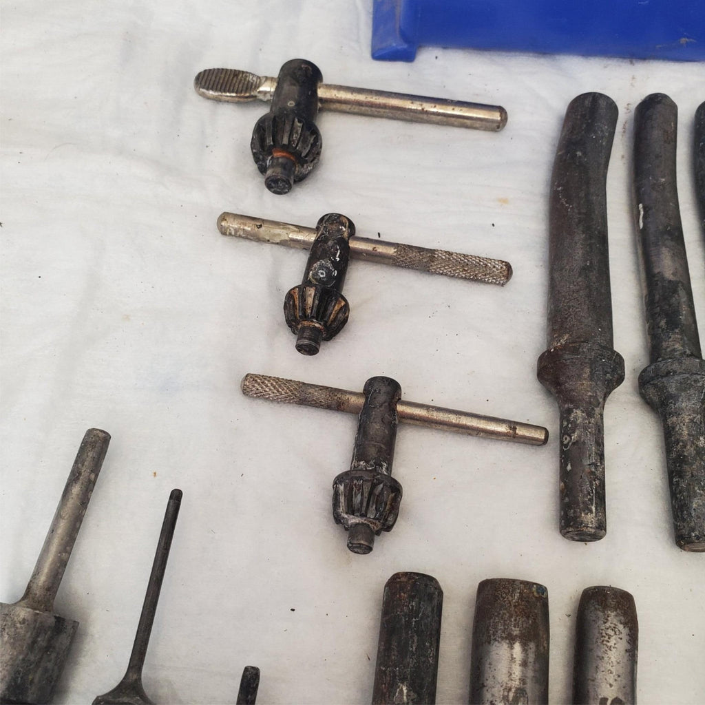 Lot of ATS Rivet Shank Collar Buster Bits, Drill Chuck Key LOT-696