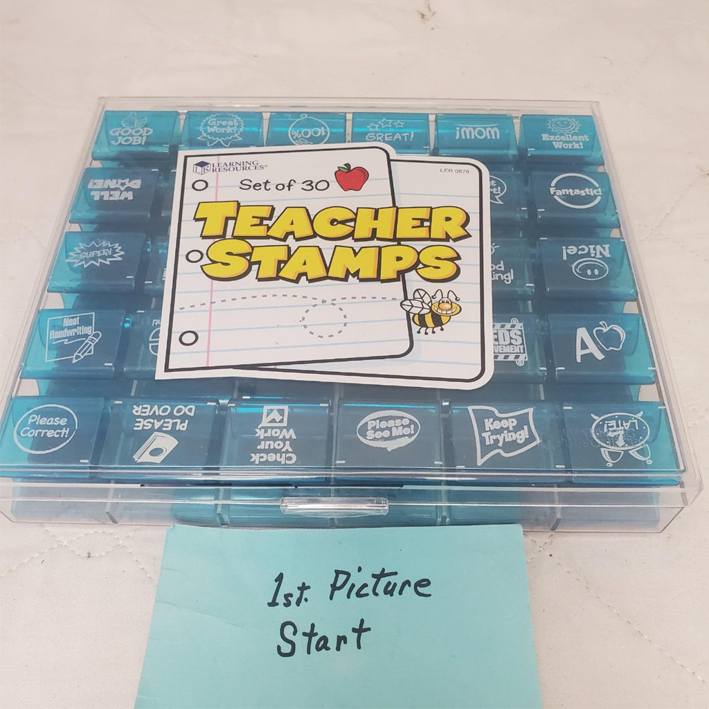 Learning Resources Teacher Stamp Rubber Stamps Set of 30