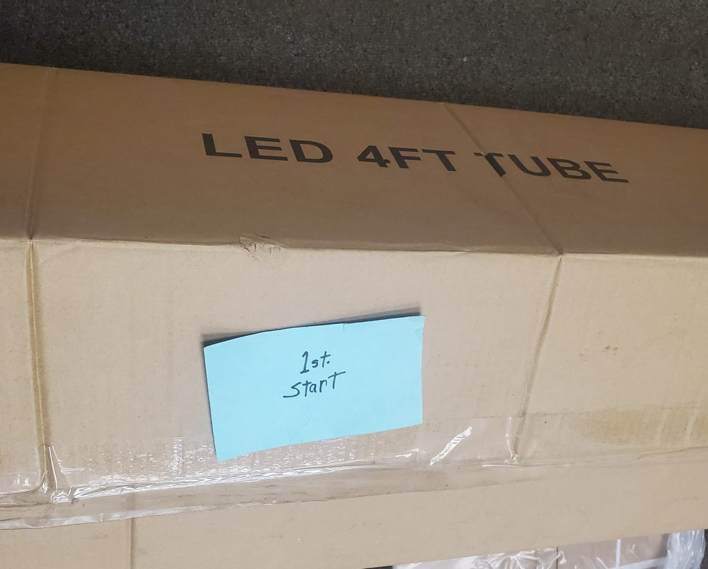 Lot of 25 Vertical Fridge Light 4FT LED Tube Light 18W 4000K