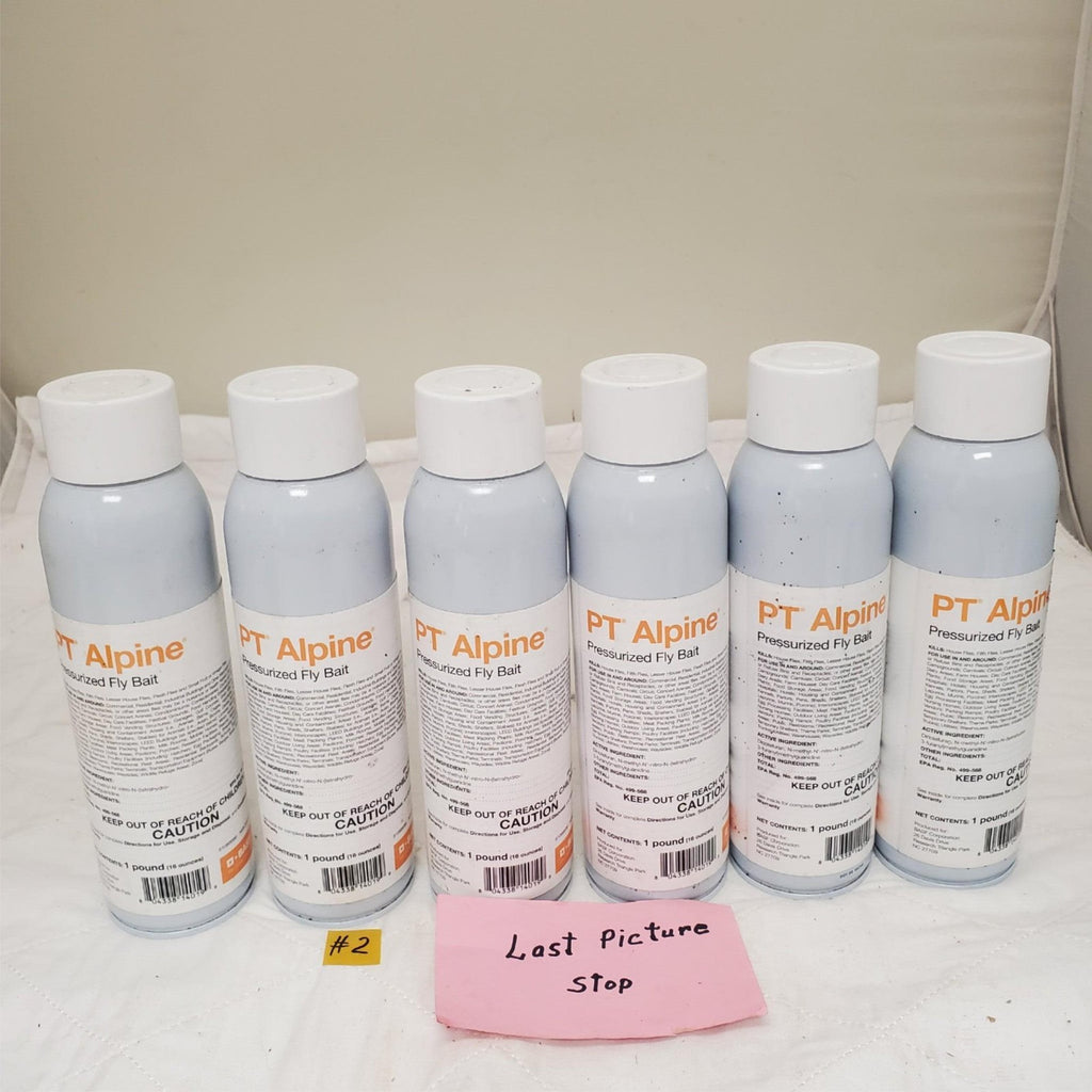 Lot of 6 - 16 oz PT Alpine Pressurized Fly Bait Insecticide