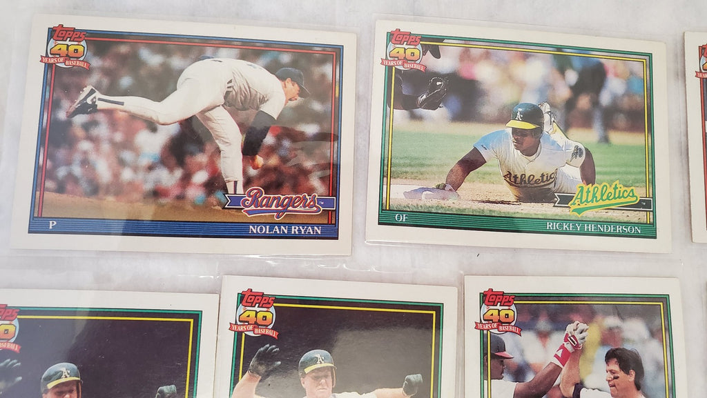 Topps 40 Years Of Baseball Rangers Nolan Ryan & More Basketball Trading Cards