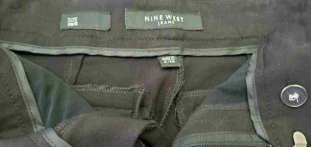 Nine West Jeans Bootcut Women's Black Dress Pants Size 28/6