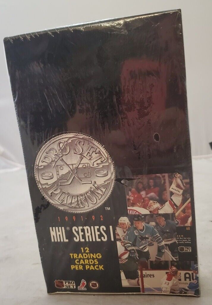 1991-92 Pro Set Platinum Series 1 Hockey Hobby Box Factory Sealed 36 Packs