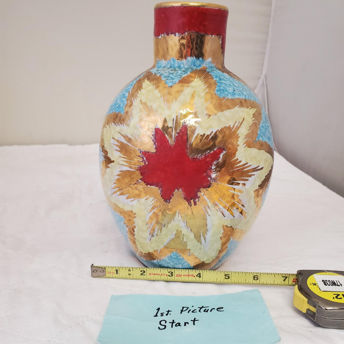 Vase Ovale En Verre De Murano – GlassOfVenice – Vésuve – Multicolore – Fabriqué En Italie