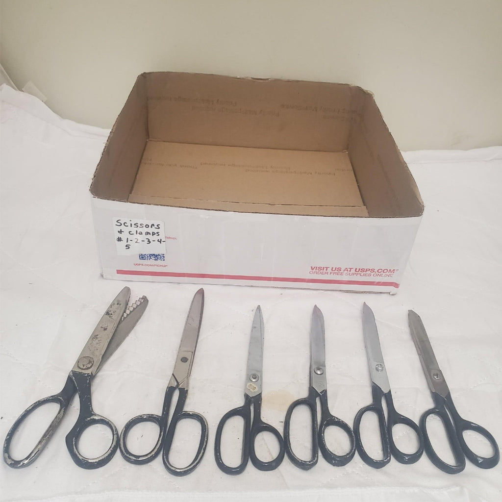 Lot of 6 Assorted Vintage Pinking Shears Scissors #1