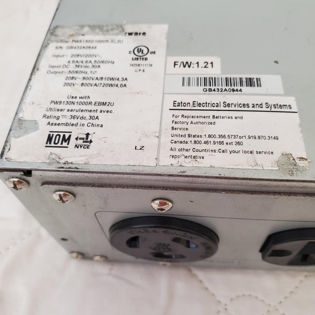 Eaton Powerware PW9130G1000R-XL2U Rack Mount UPS