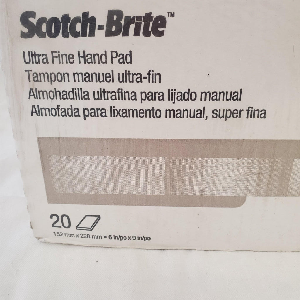 Lot of 60 3M Scotch-Brite Ultra Fine Hand Pads 07448, 6 in x 9 in