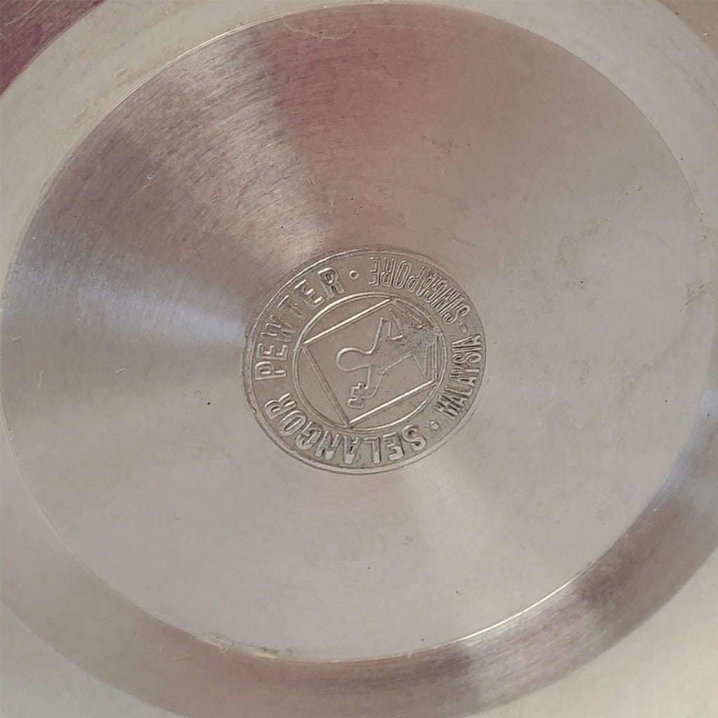 Lot of 4 Pewter Selangor Mug mermaid handle Tankard