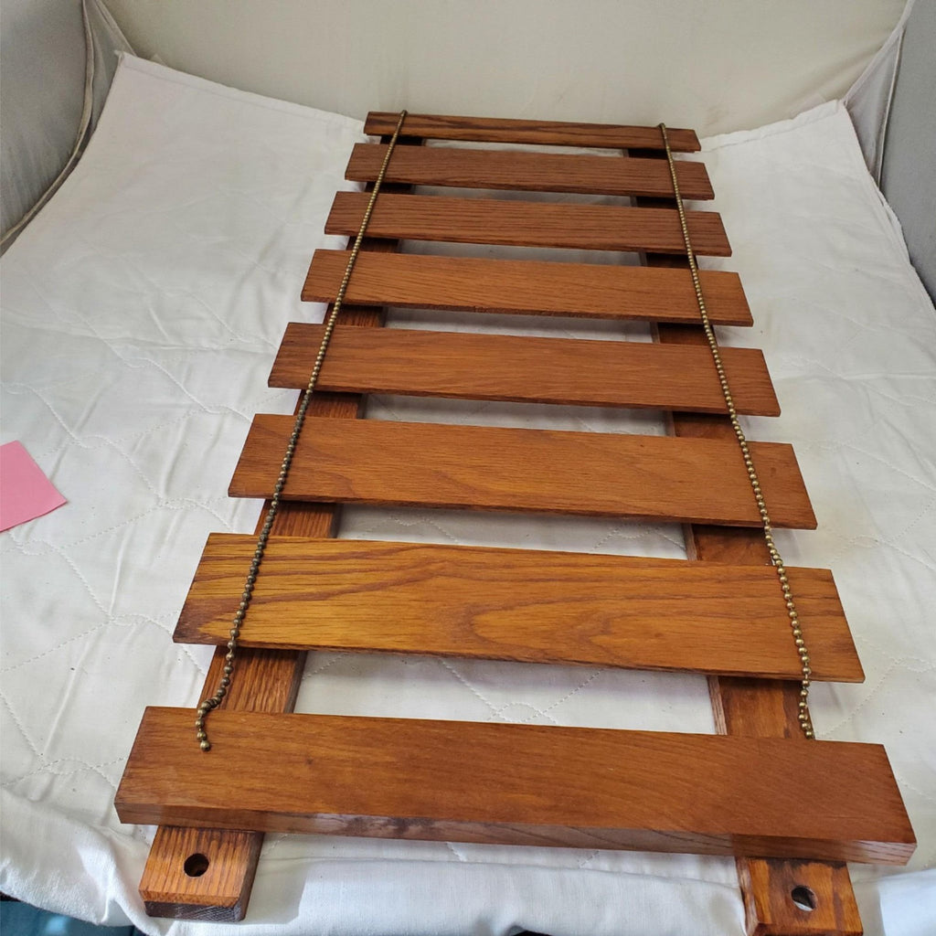American Metalcraft Walnut 14" x 35" Walnut Bar Glass Rack