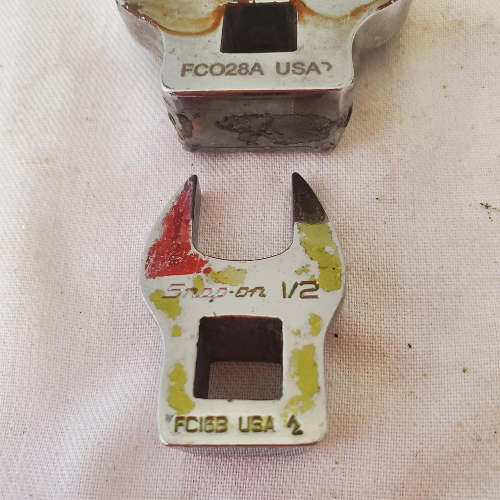 Lot of 6 Snap On Open-end Chrome Crowfoot Wrench LOT 445