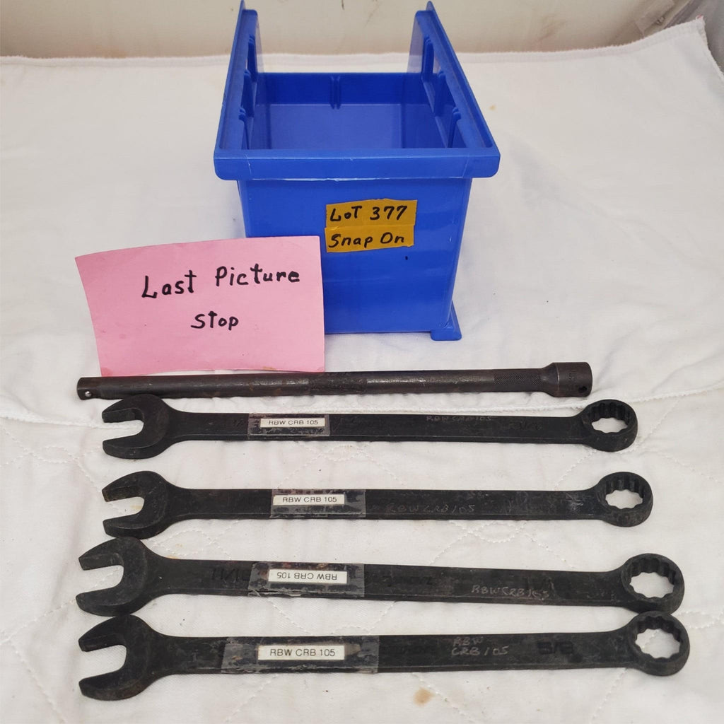 Lot of 5 Snap-On Combination Wrenches LOT-377