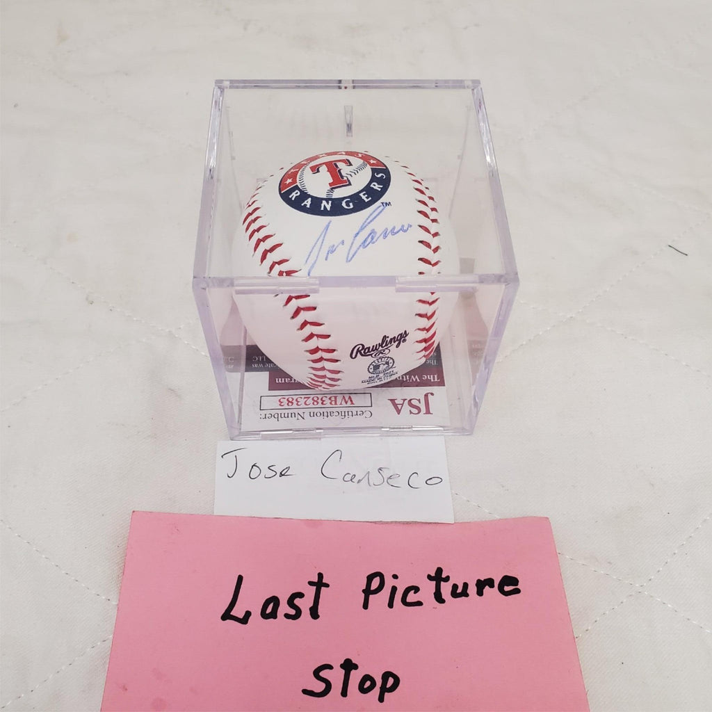 Jose Canseco Autographed Official Major League Baseball with Display Case