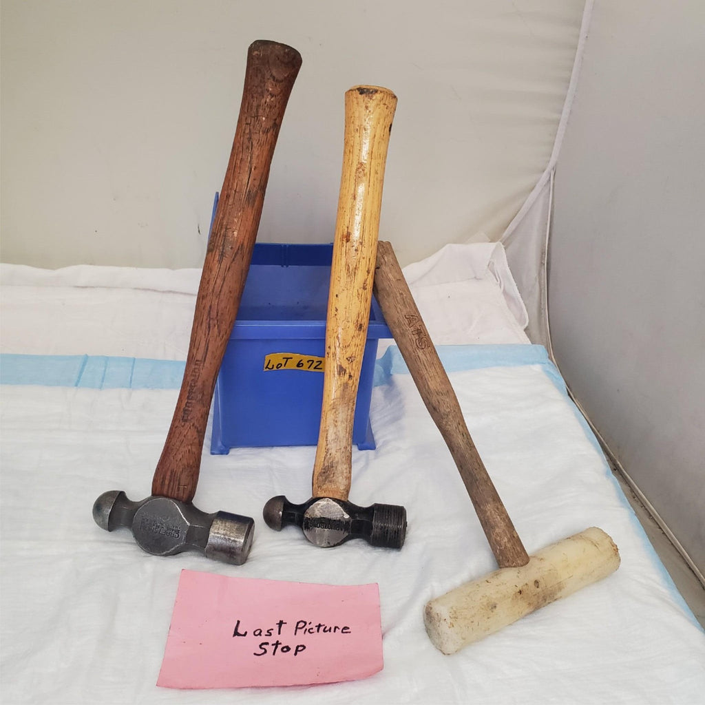 Lot of 3 Ball Peen & Mallet Hammers LOT-672
