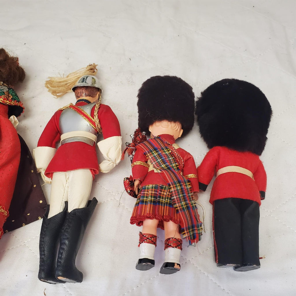 Lot of British Royal Guard Dolls, Collectors Costume Dolls by Peggy Nisbet