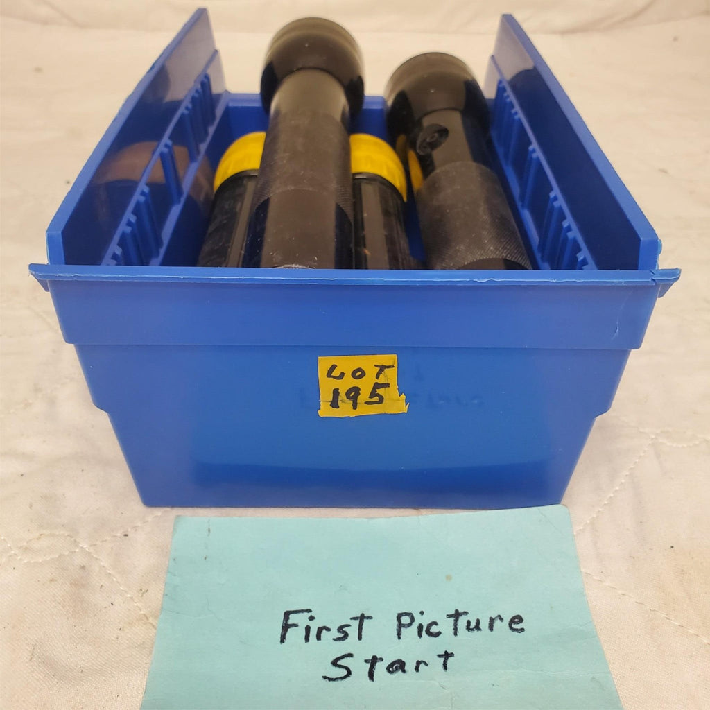 Lot of 4 Fulton Permissible Electric Flashlight & Maglite flashlight LOT-195