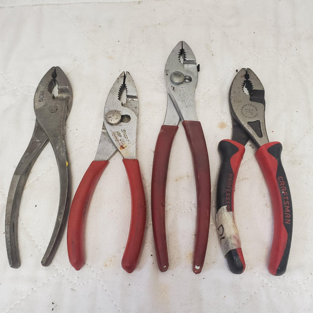 Lot of 4 Assorted Slip Joint Pliers Wilde Tool LOT-413