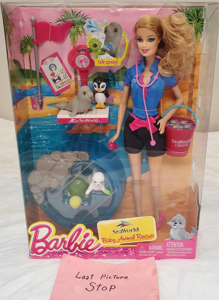 2013 Barbie I Can Be Baby Animal Rescuer #BBV41 SeaWorld  Doll